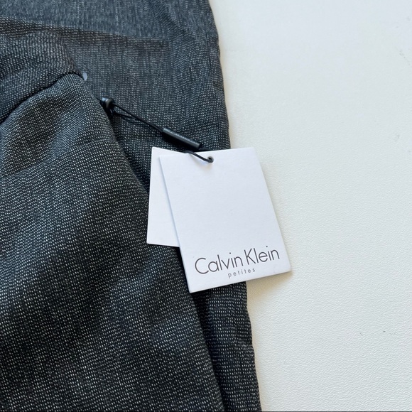 Calvin Klein NWT Modern Fit Trousers Charcoal Gray Business Size 10 Petite - Picture 5 of 7